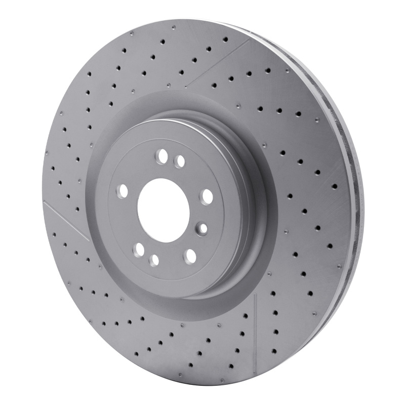 Mercedes-Benz GL63 AMG Brake Rotor (1) - Front - R1 Concepts - GeoSPEC Coated - Drilled and Slotted - `12-`19